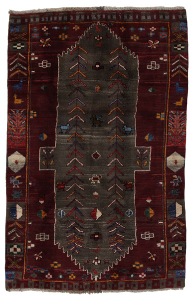 Gabbeh - Qashqai Persian Carpet 204x134