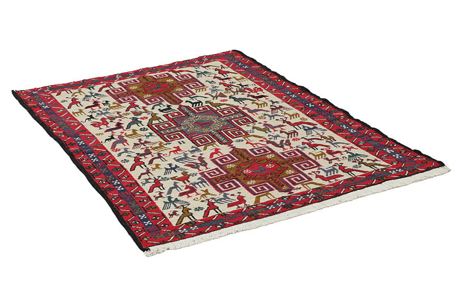 Kilim Sumak - Afshar 130x105 - Picture 1
