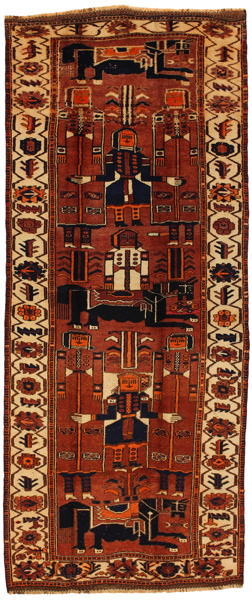 Bakhtiari - Qashqai Persian Carpet 368x154