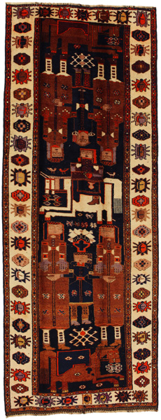 Bakhtiari - Qashqai Persian Carpet 395x148