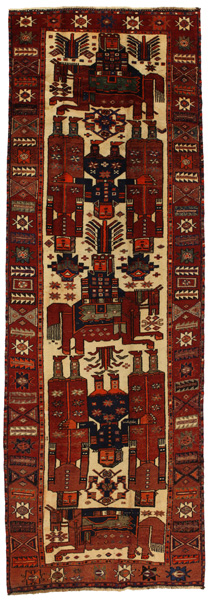 Bakhtiari - Qashqai Persian Carpet 415x140