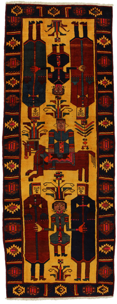 Lori - Bakhtiari Persian Carpet 356x132