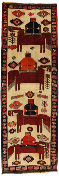 Bakhtiari - Qashqai Persian Carpet 383x127