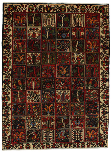 Bakhtiari Persian Carpet 279x205
