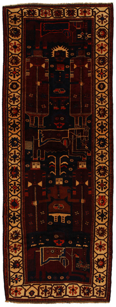 Bakhtiari - Qashqai Persian Carpet 424x156