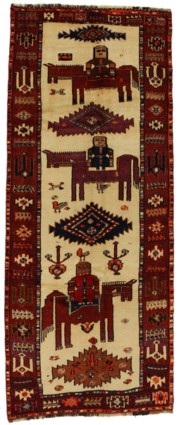 Bakhtiari - Gabbeh Persian Carpet 314x126