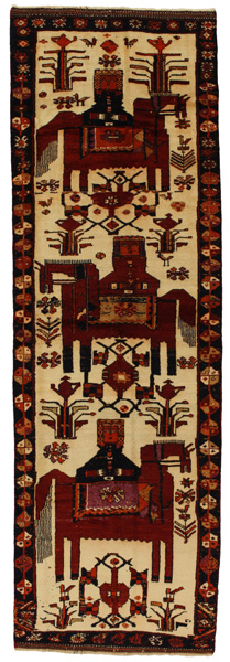 Bakhtiari - Qashqai Persian Carpet 365x116