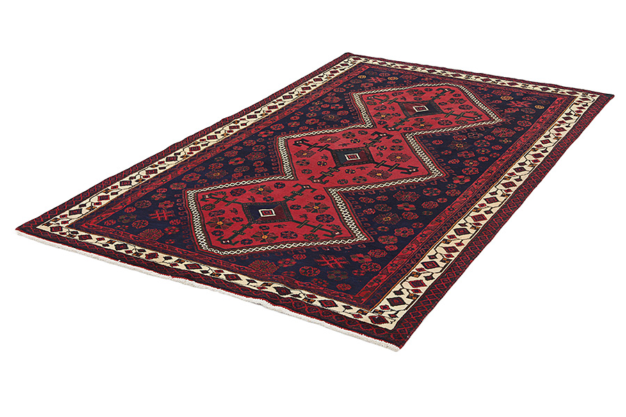 Afshar - Sirjan Persian Carpet 247x153 - Picture 2