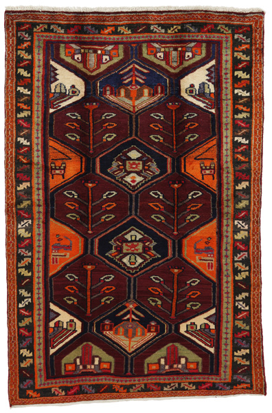 Bakhtiari Persian Carpet 197x129