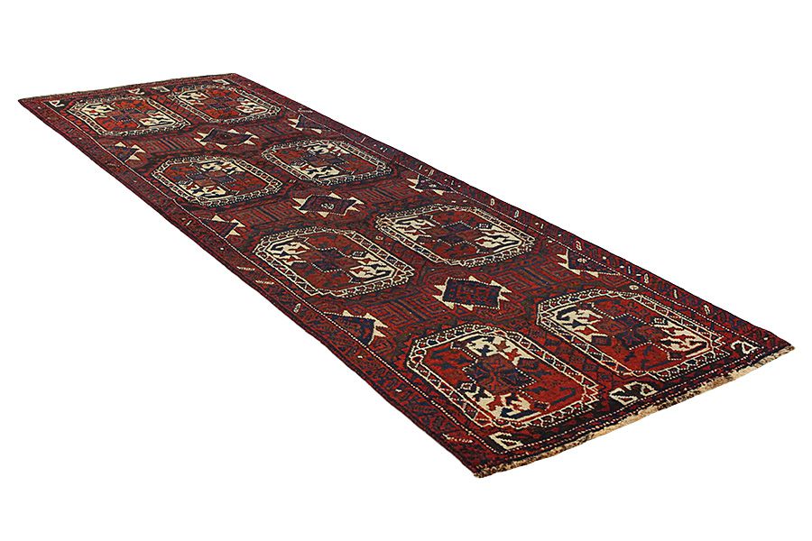 Bokhara - Turkaman Persian Carpet 360x123 - Picture 1