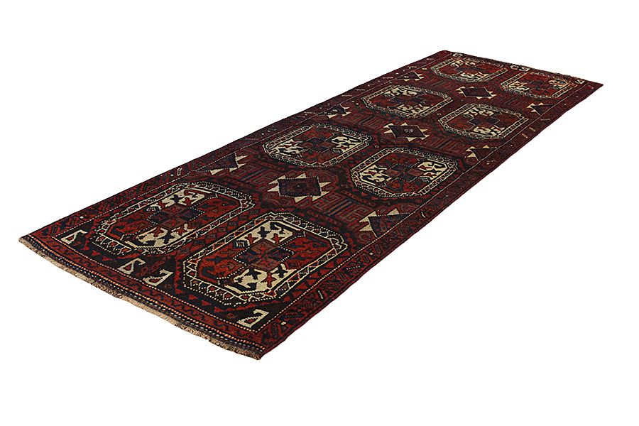 Bokhara - Turkaman Persian Carpet 360x123 - Picture 2