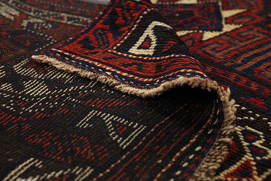 Bokhara - Turkaman Persian Carpet 360x123 - Picture 4