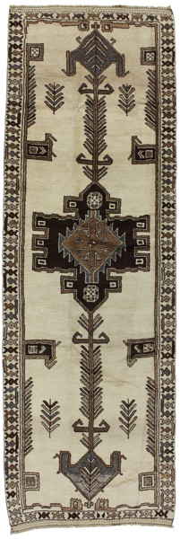 Gabbeh - Qashqai Persian Carpet 385x130
