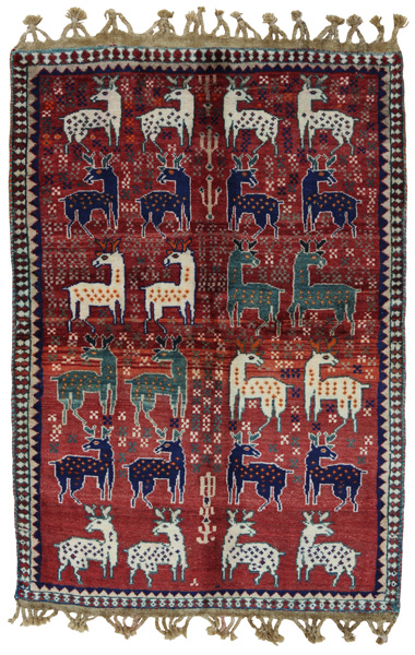Gabbeh - Qashqai Persian Carpet 166x115