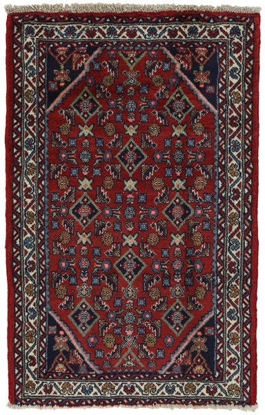 Hosseinabad - Hamadan Persian Carpet 110x70