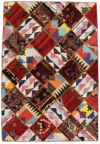 Patchwork Persian Carpet 216x148