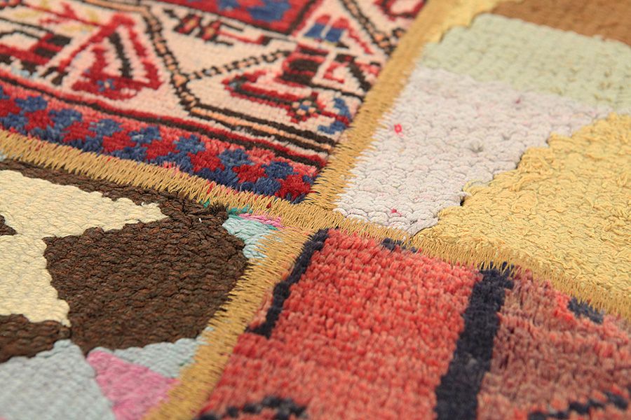Patchwork Persian Carpet 205x157 - Picture 7