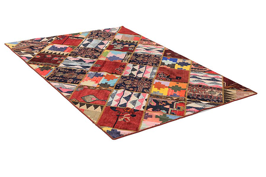 Patchwork Persian Carpet 216x148 - Picture 1