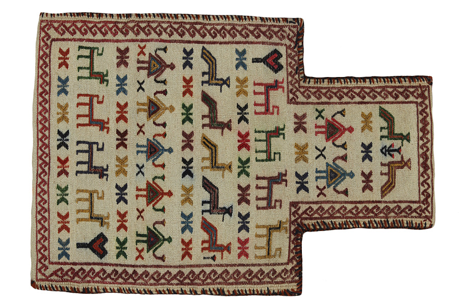Qashqai - Saddle Bag Persian Carpet 51x35 - Picture 1