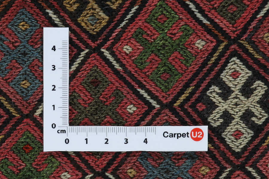Qashqai - Saddle Bag Persian Carpet 51x35 - Picture 3