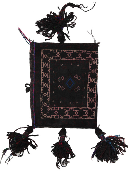 Turkaman - Saddle Bag Afghan Carpet 42x33