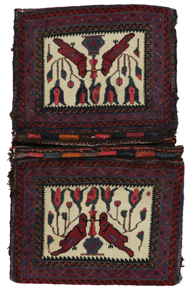 Afshar - Saddle Bag Persian Carpet 113x66