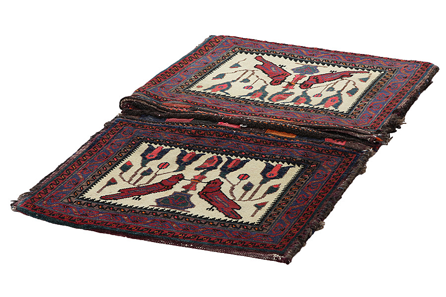Afshar - Saddle Bag Persian Carpet 113x66 - Picture 2