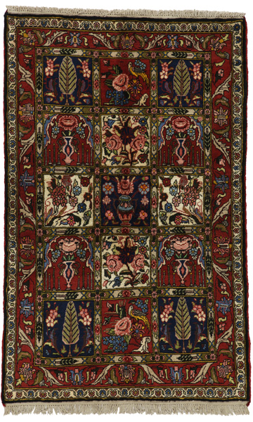 Bakhtiari Persian Carpet 158x102