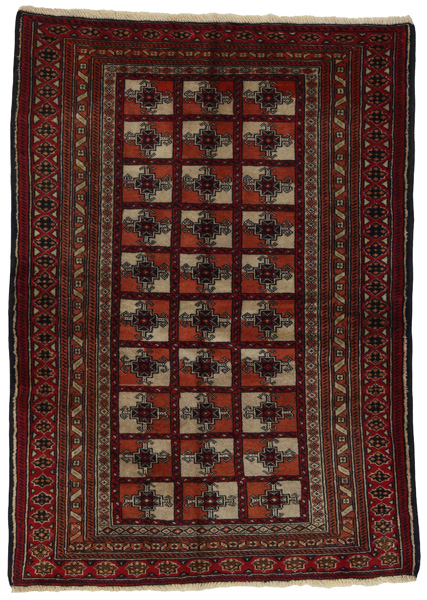 Bokhara - Turkaman Persian Carpet 130x96