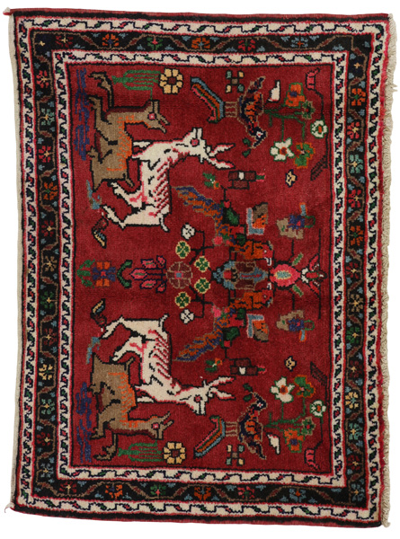 Sarouk - Farahan Persian Carpet 70x97