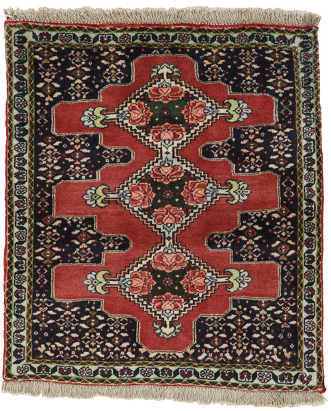Senneh - Kurdi Persian Carpet 80x68