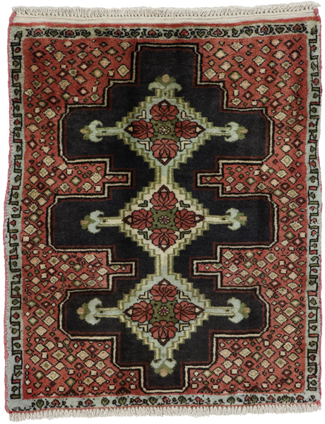 Senneh - Kurdi Persian Carpet 88x72