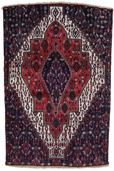 Senneh - Kurdi Persian Carpet 102x67