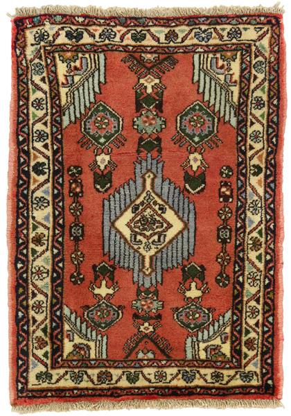 Enjelas - Hamadan Persian Carpet 81x59