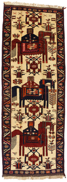 Bakhtiari - Qashqai Persian Carpet 403x143