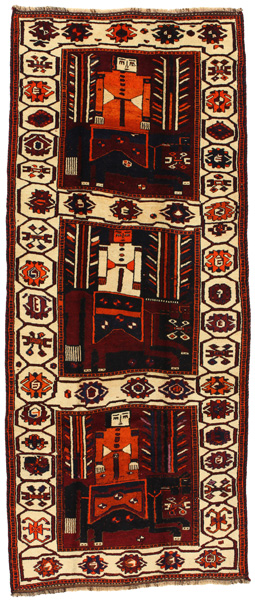 Bakhtiari - Qashqai Persian Carpet 374x153