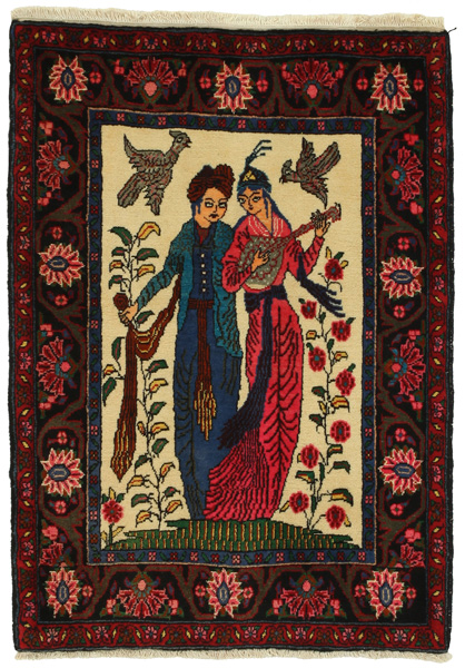 Jozan - Sarouk Persian Carpet 108x76