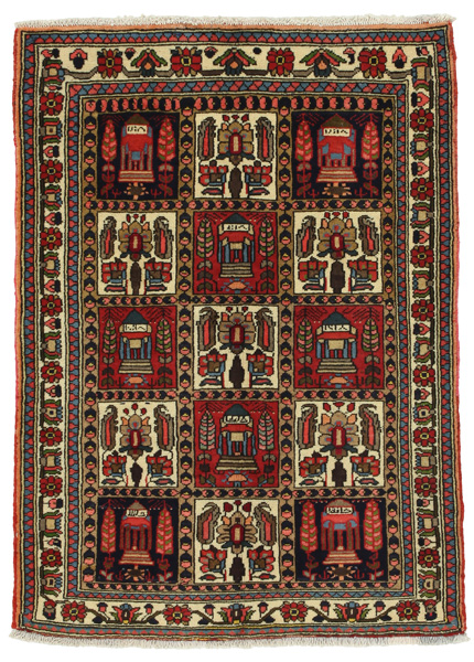 Bakhtiari Persian Carpet 143x102