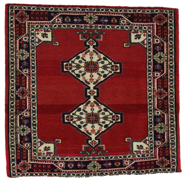 Jozan - Sarouk Persian Carpet 80x80