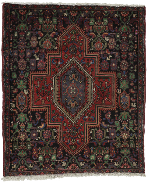 Senneh - Kurdi Persian Carpet 90x75