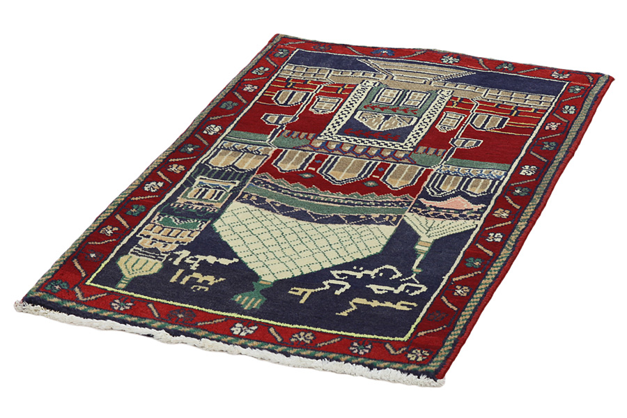 Bijar Persian Carpet 101x68 - Picture 2