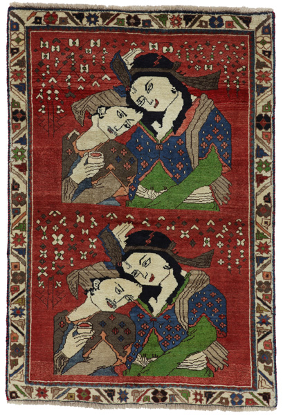 Qashqai Persian Carpet 148x100