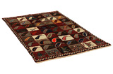 Gabbeh - Bakhtiari Persian Carpet 193x120 - Picture 1