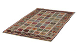 Gabbeh - Bakhtiari Persian Carpet 189x111 - Picture 2