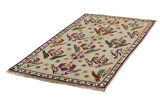 Gabbeh - Qashqai Persian Carpet 217x111 - Picture 2