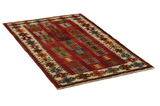 Gabbeh - Bakhtiari Persian Carpet 185x103 - Picture 1