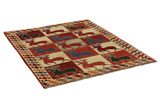 Gabbeh - Bakhtiari Persian Carpet 200x153 - Picture 1