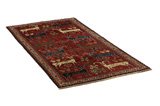 Gabbeh - Qashqai Persian Carpet 192x100 - Picture 1
