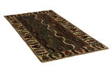 Gabbeh - Qashqai Persian Carpet 211x104 - Picture 1