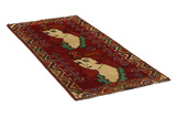 Gabbeh - Qashqai Persian Carpet 198x84 - Picture 1